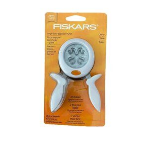 Fiskars Large Easy Squeeze Punch Shapes Scrapbooking Tool Lot Of 2